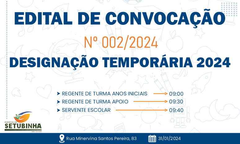 Edital de Convocação 002/2024