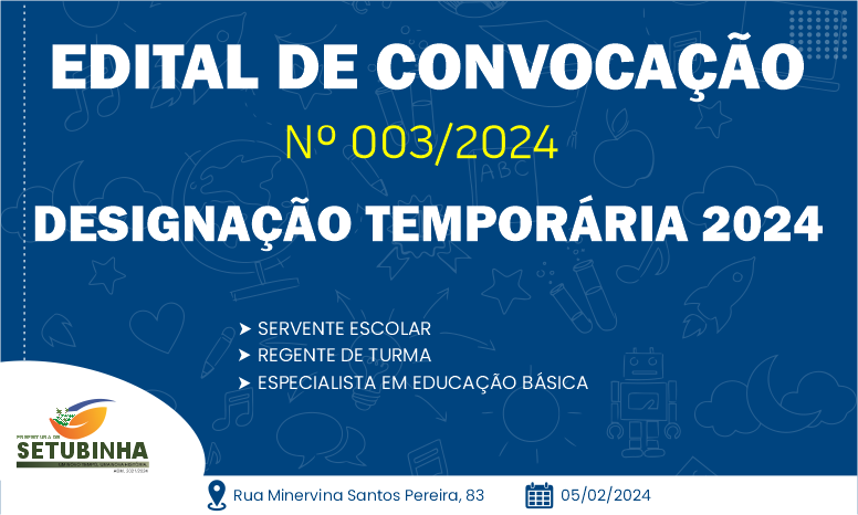 Edital de Convocação 003/2024