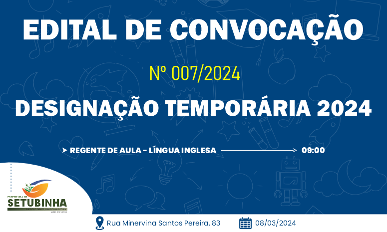 Edital de Convocação 007/2024