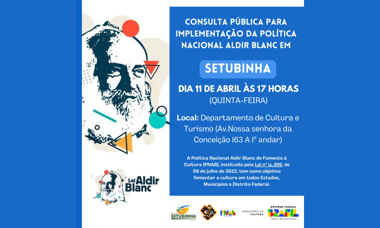 CONSULTA PÚBLICA -POLÍTICA NACIONAL ALDIR BLANC