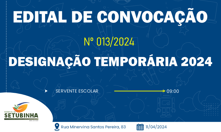 Edital de Convocação 013/2024