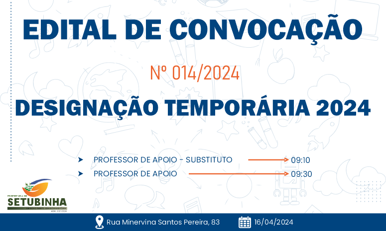 Edital de Convocação 014/2024
