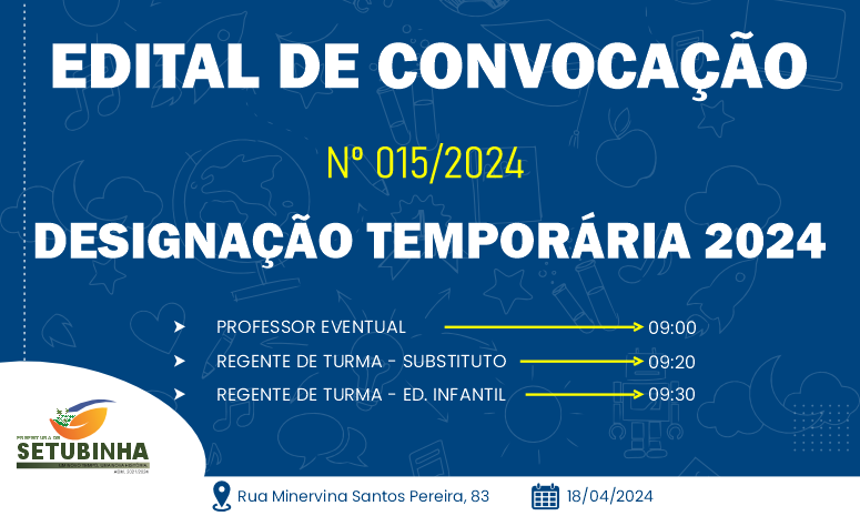 Edital de Convocação 015/2024
