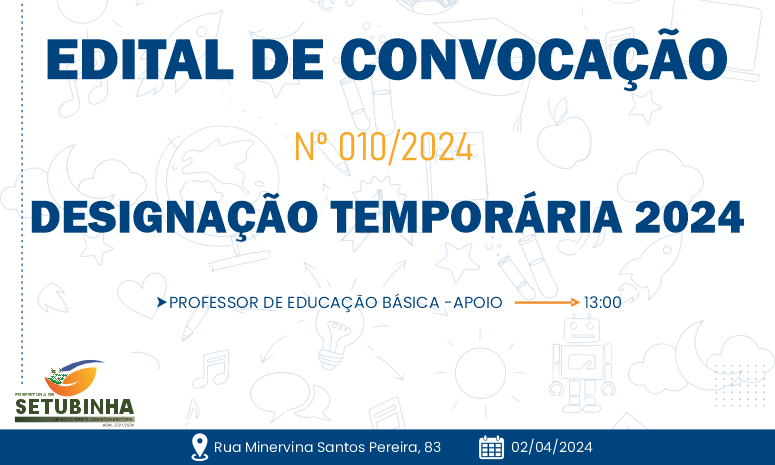 Edital de Convocação 010/2024