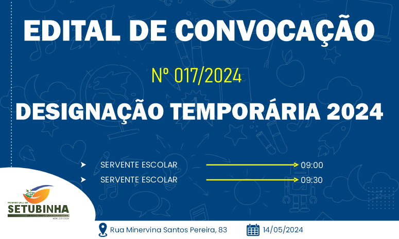Edital de Convocação 017/2024