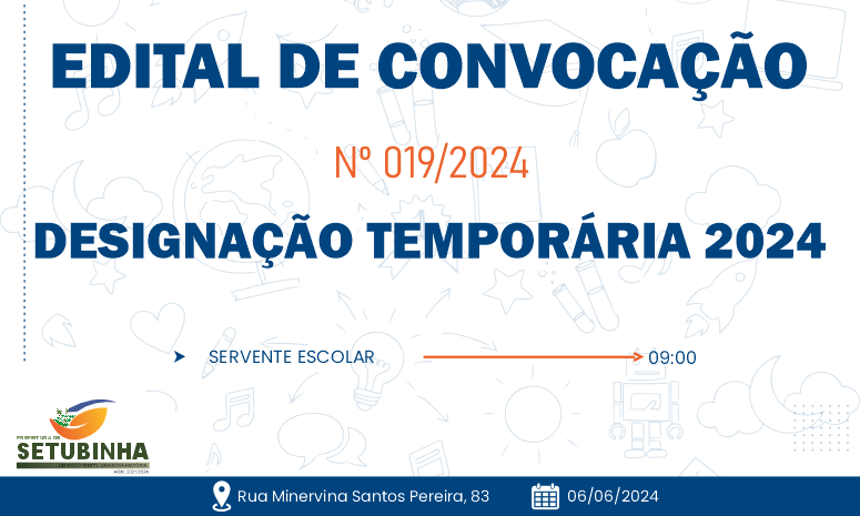 Edital de Convocação 019/2024