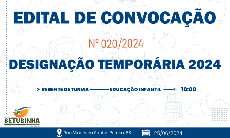 Edital de Convocação 020/2024