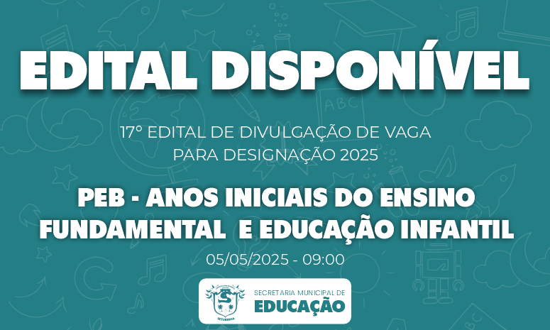 Edital 17 – Divulgação de vaga para contratação