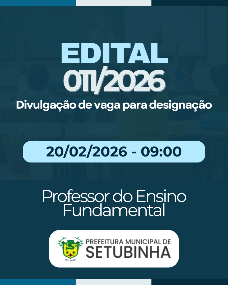 Edital 11/2026 – Divulgação de vaga para contratação